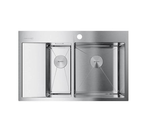 Кухонная мойка Omoikiri Akisame 78-2-R-IN 78x51 см нержавеющая сталь 4973063