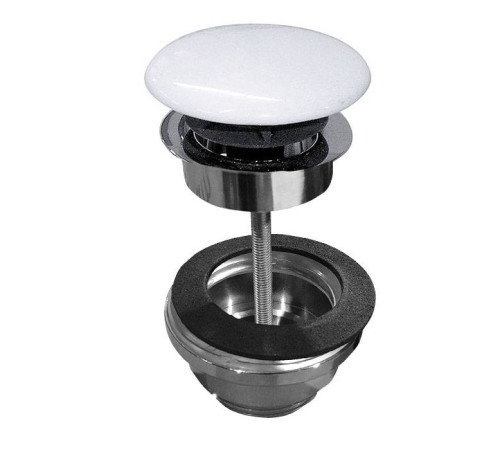 Донный клапан клик-клак Kerasan керамическая крышка белый глянцевый 923301