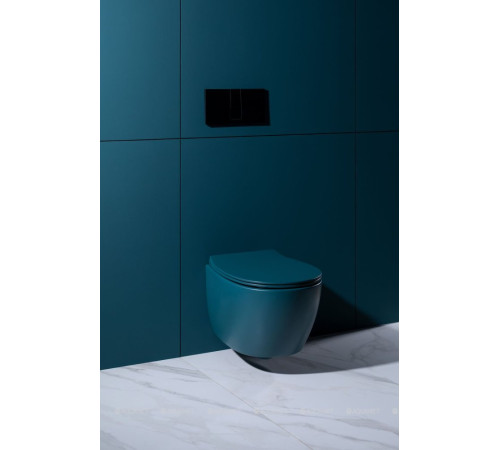 Унитаз подвесной Allen Brau Fantasy rimless без сиденья 510x363 мм петроль 4.11004.PT