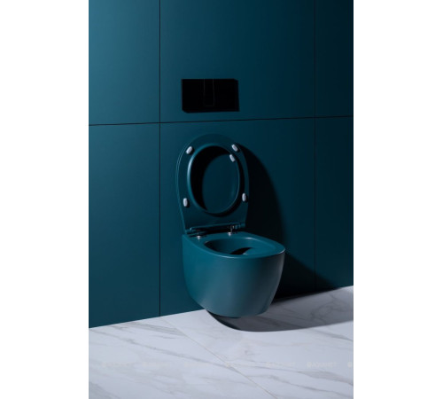 Унитаз подвесной Allen Brau Fantasy rimless без сиденья 510x363 мм петроль 4.11004.PT