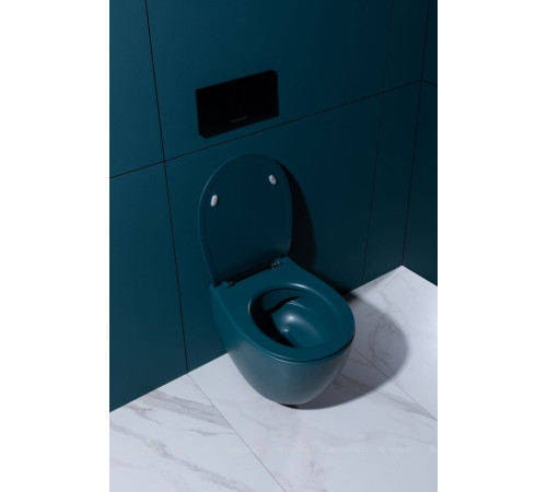 Унитаз подвесной Allen Brau Fantasy rimless без сиденья 510x363 мм петроль 4.11004.PT