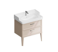 Тумба подвесная Kerama Marazzi Pompei 80 см 2 ящика камео бежевый глянцевый PO.N.80.2\CAM
