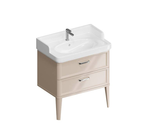 Тумба подвесная Kerama Marazzi Pompei 80 см 2 ящика камео бежевый глянцевый PO.N.80.2\CAM