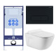 Комплект инсталляции с унитазом AQUATEK ДИВА-017 4в1 (рама INS-0000012, клавиша KDI-0000017, унитаз AQ2012-00) ДИВА-017 4в1