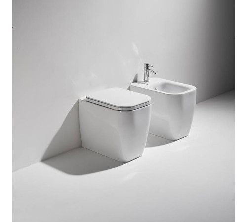 Унитаз напольный Simas Henges безободковый 38х55 см белый HE01bi