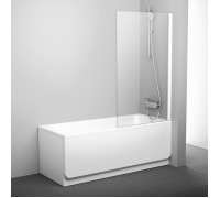 Шторка для ванны Ravak Pivot 80 см транспарент белый 79840100Z1