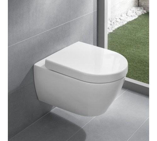 Сиденье для унитаза Villeroy & Boch Subway 2.0 с микролифтом белый 9M68S101