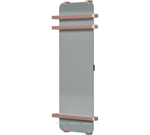 Полотенцесушитель Allen Brau INFINITY 1200х440 мм зеркало с рейлингом 2.0 и креплением медь браш 00325652