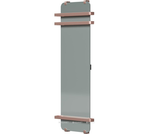 Полотенцесушитель Allen Brau INFINITY 1400х440 мм зеркало с рейлингом 2.0 и креплением медь браш 00325653