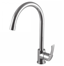 Смеситель для кухни Lemark Strike с высоким поворотным изливом 311 мм хром LM1105C
