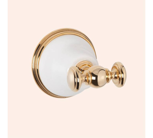 Крючок для полотенца Tivoli Harmony белый/золото TWHA016bi/oro