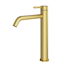 Смеситель для раковины Plumberia Selection IXO высокий 28.5 см золото брашированное XO0052OB