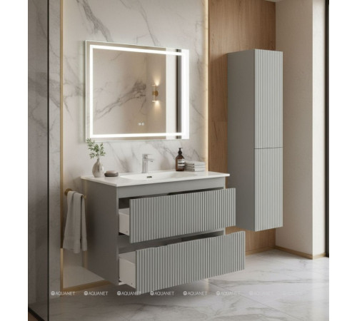 Тумба под раковину Aquanet Джейн 80 (Flat) мисти грин 00335434
