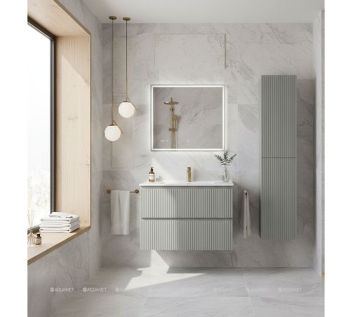 Тумба под раковину Aquanet Джейн 80 (Flat) мисти грин 00335434
