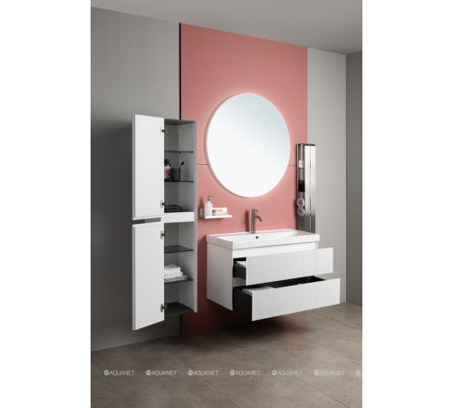 Тумба с раковиной Aquanet Альтера 60 белый матовый 00340885