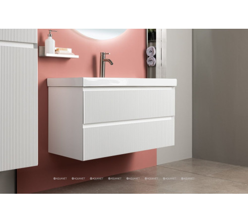 Тумба с раковиной Aquanet Альтера 60 белый матовый 00340885