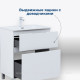 Тумба с раковиной Aquanet Алвита new 70 Flash напольная 2 ящика белый матовый 00345687