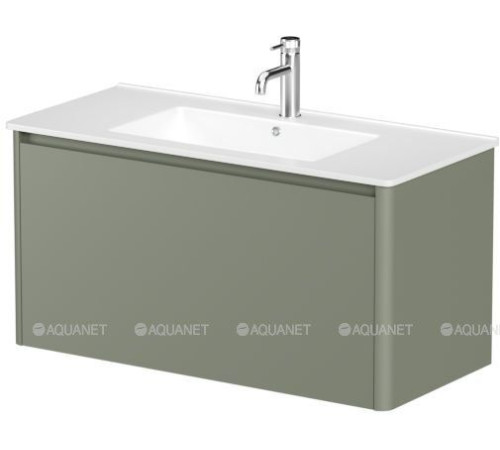 Тумба Allen Brau GRAVITY 100 см 1 ящик олива матовый 1.370014.CGM