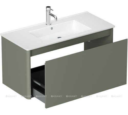 Тумба Allen Brau GRAVITY 100 см 1 ящик олива матовый 1.370014.CGM
