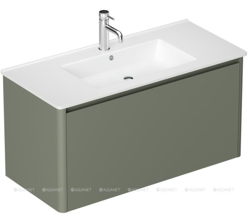 Тумба Allen Brau GRAVITY 100 см 1 ящик олива матовый 1.370014.CGM
