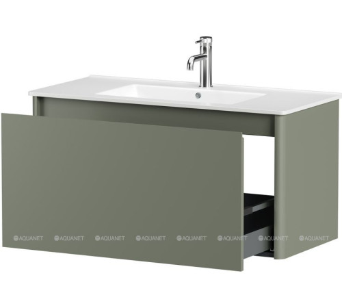 Тумба Allen Brau GRAVITY 100 см 1 ящик олива матовый 1.370014.CGM