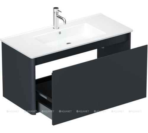 Тумба Allen Brau GRAVITY 100 см 1 ящик антрацит матовый 1.370014.AM