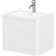 Тумба под раковину Allen Brau GRAVITY 60 1 ящик с фрезеровкой белый матовый 1.370016.WM
