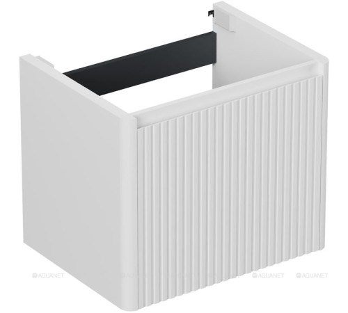 Тумба под раковину Allen Brau GRAVITY 60 1 ящик с фрезеровкой белый матовый 1.370016.WM