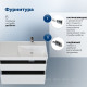 Тумба с раковиной Aquanet Nova Lite 2.0 100 R 2 ящика белый глянец 00365912