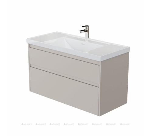 Тумба под раковину Aquanet Nova Lite 2.0 110 2 ящика бежевый 00346328