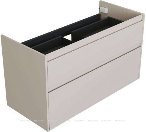 Тумба под раковину Aquanet Nova Lite 2.0 110 2 ящика бежевый 00346328