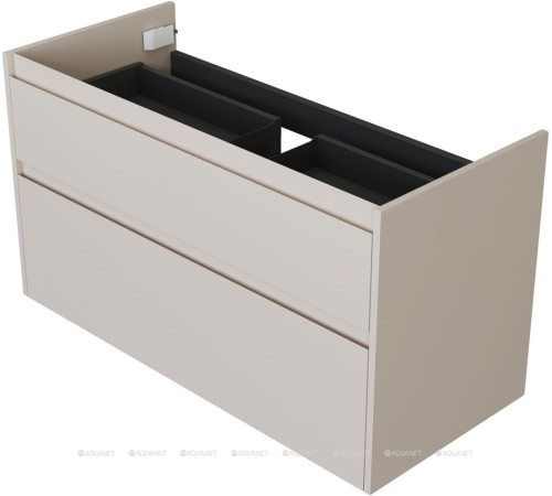 Тумба под раковину Aquanet Nova Lite 2.0 110 2 ящика бежевый 00346328