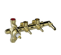 Скрытая часть смесителя для душа на 2 выхода Bossini Apice Z00135000