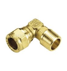 Угольник переходный латунный Tiemme 90° 12x1/2 НР 1000077