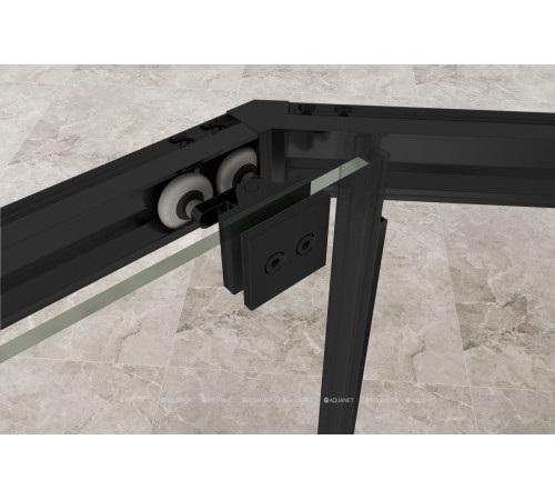 Душевое ограждение Aquanet Bright 900х900 мм пентагональное черное AE90-P-90x90-BT