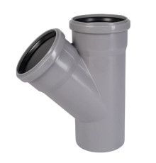 Тройник для внутренней канализации Ostendorf HTEA 90/90 мм 45° 114200