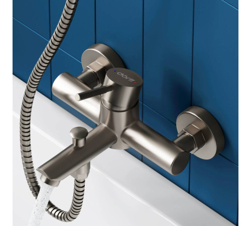 Смеситель для ванны и душа Dorff Logic нержавеющая сталь D3010000SS