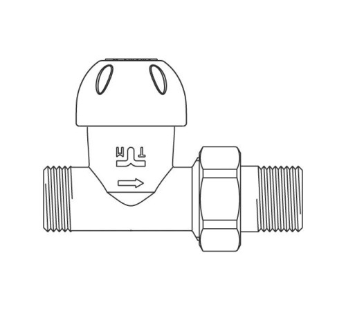 Клапан термостатический Tiemme прямой 3/8 3300059