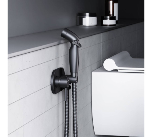 Смеситель для гигиенического душа встраиваемый Damixa Option матовый черный 212000300