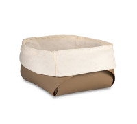 Корзина для хлеба ADJ 20x20xH9 см капучино/шоколад 0037.04/06