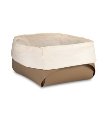 Корзина для хлеба ADJ 20x20xH9 см капучино/шоколад 0037.04/06