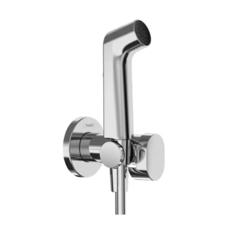 Гигиенический комплект Hansgrohe Bidette S 1 jet со шлангом и держателем хром 29232000