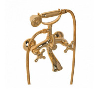 Смеситель для ванны Daniel Revival с душевым комплектом золото V4101 do