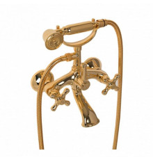 Смеситель для ванны Daniel Revival с душевым комплектом золото V4101 do
