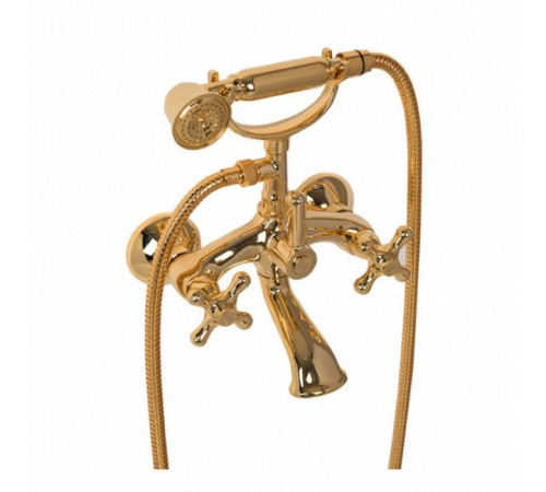Смеситель для ванны Daniel Revival с душевым комплектом золото V4101 do