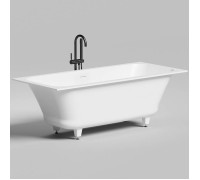 Ванна встраиваемая на ножках Salini Orlanda Axis Kit 170х75х60 см UpDown S-Stone белый матовый 103323M