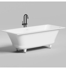 Ванна встраиваемая на ножках Salini Orlanda Axis Kit 170х75х60 см UpDown S-Stone белый матовый 103323M