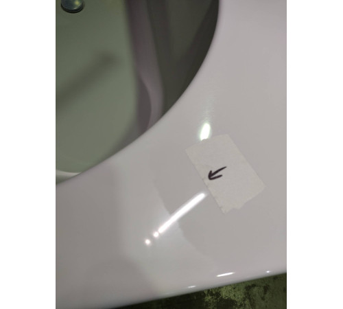 Ванна пристенная Knief Wall Corner R 180х80х60 см левая белая щелевой перелив УЦЕНКА 0100-277-R/0100-091-06