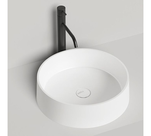 Раковина накладная Salini Gloria 44х44х12.5 см S-Stone белая матовая 1102201M