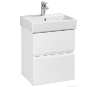 Тумба под раковину Roca Oleta подвесная 2 ящика 460x548x374 мм белый глянец A857638806